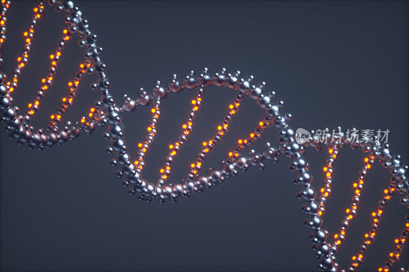 DNA 3D生物医学插图